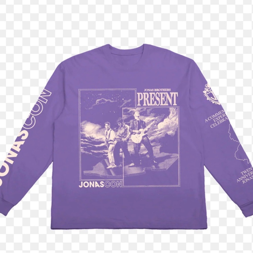 Purple Long Sleeve Jonas Con Tshirt